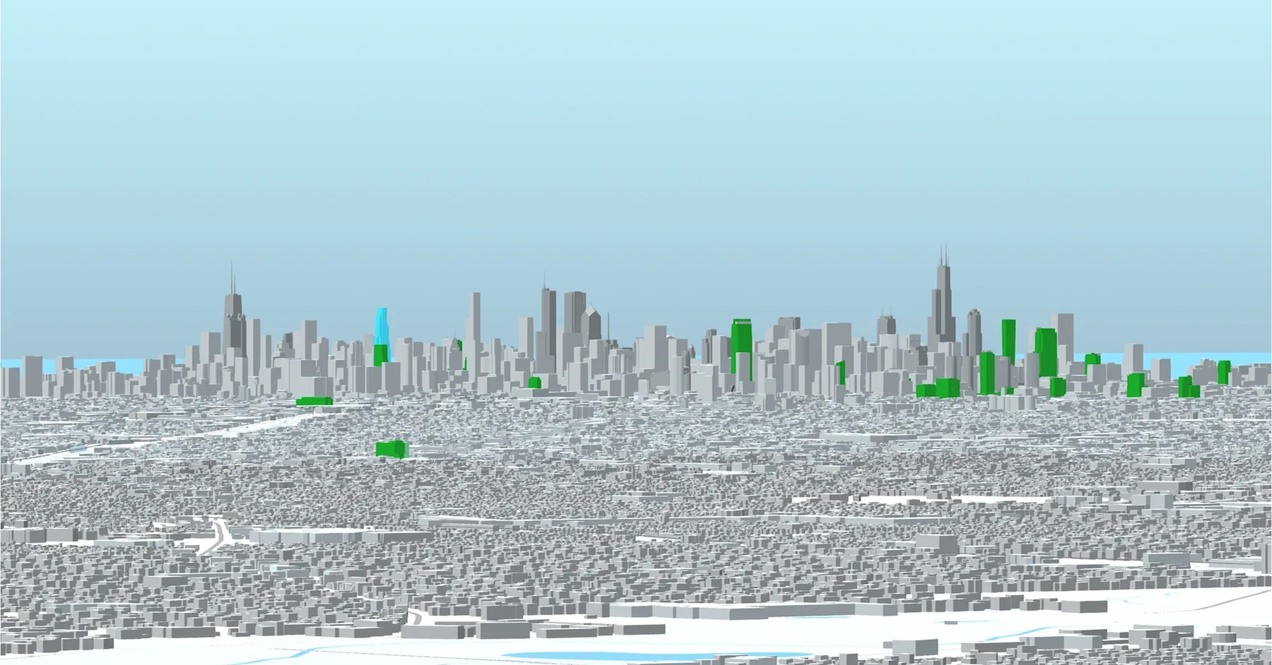 Another original December 2021 Chicago countdown viewpoint