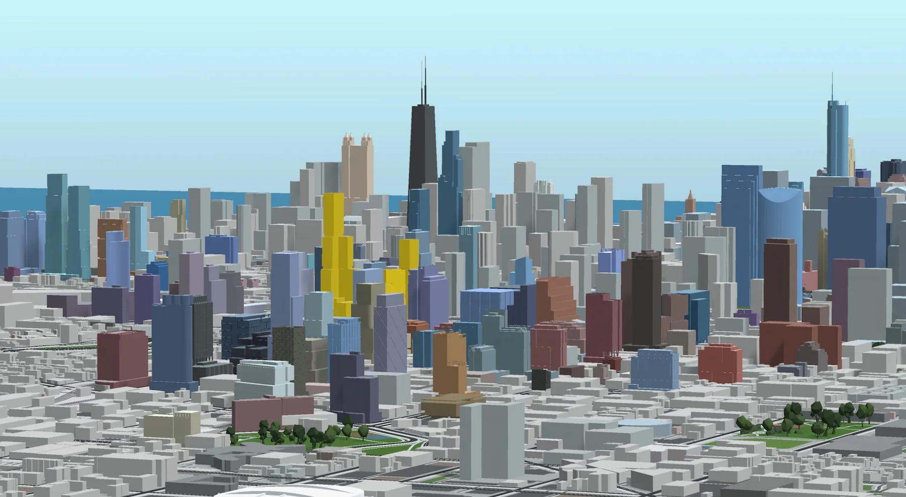 Refined natural-color Chicago model from 2022